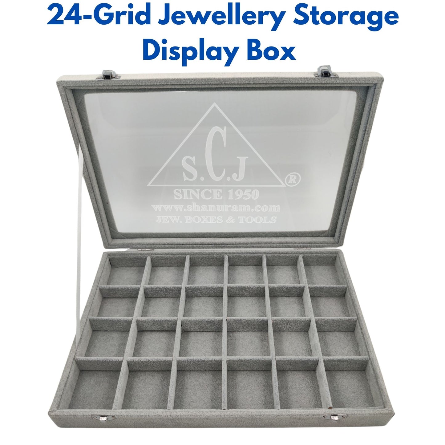 24-Grid Jewellery Storage Display Box | Jewelry Storage Display Box