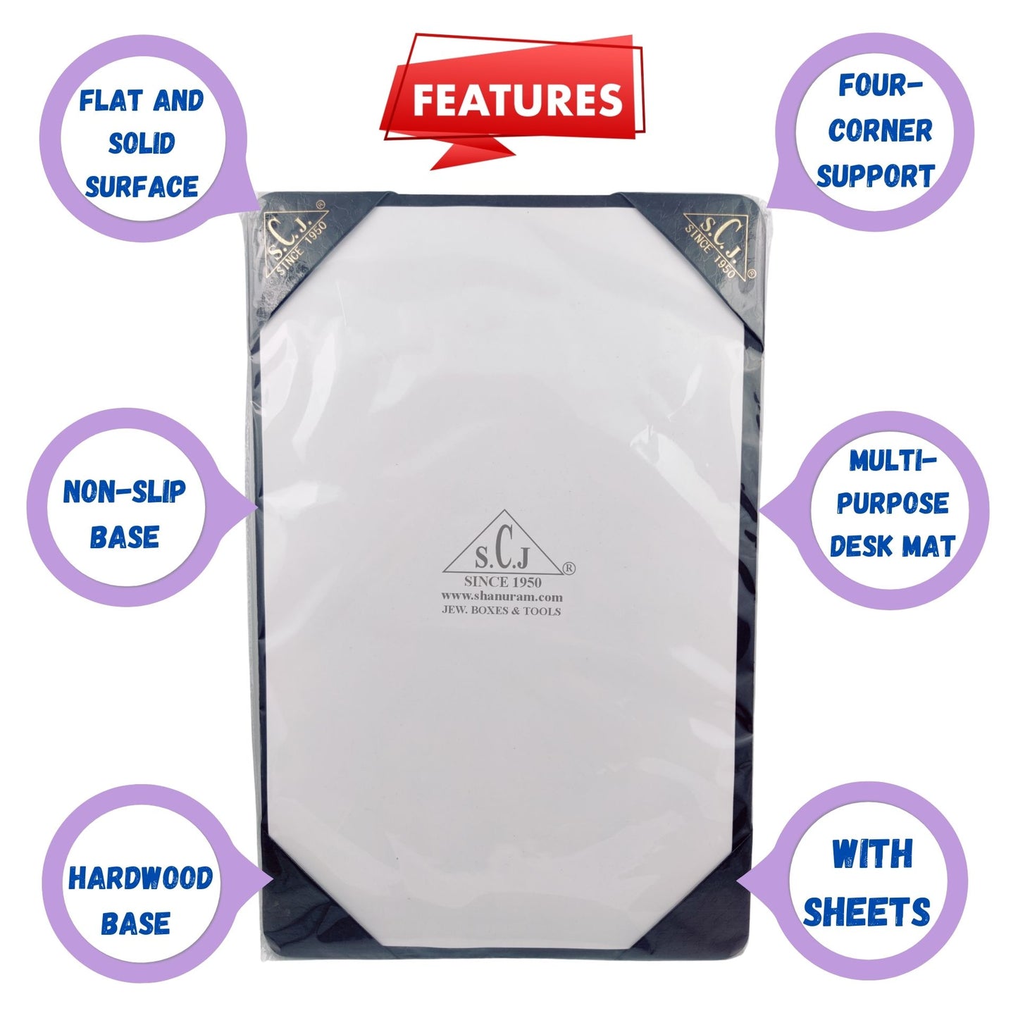 Small Blotter Full Demy Four Corner Style | Desk Writing Pad | Desk Mat
