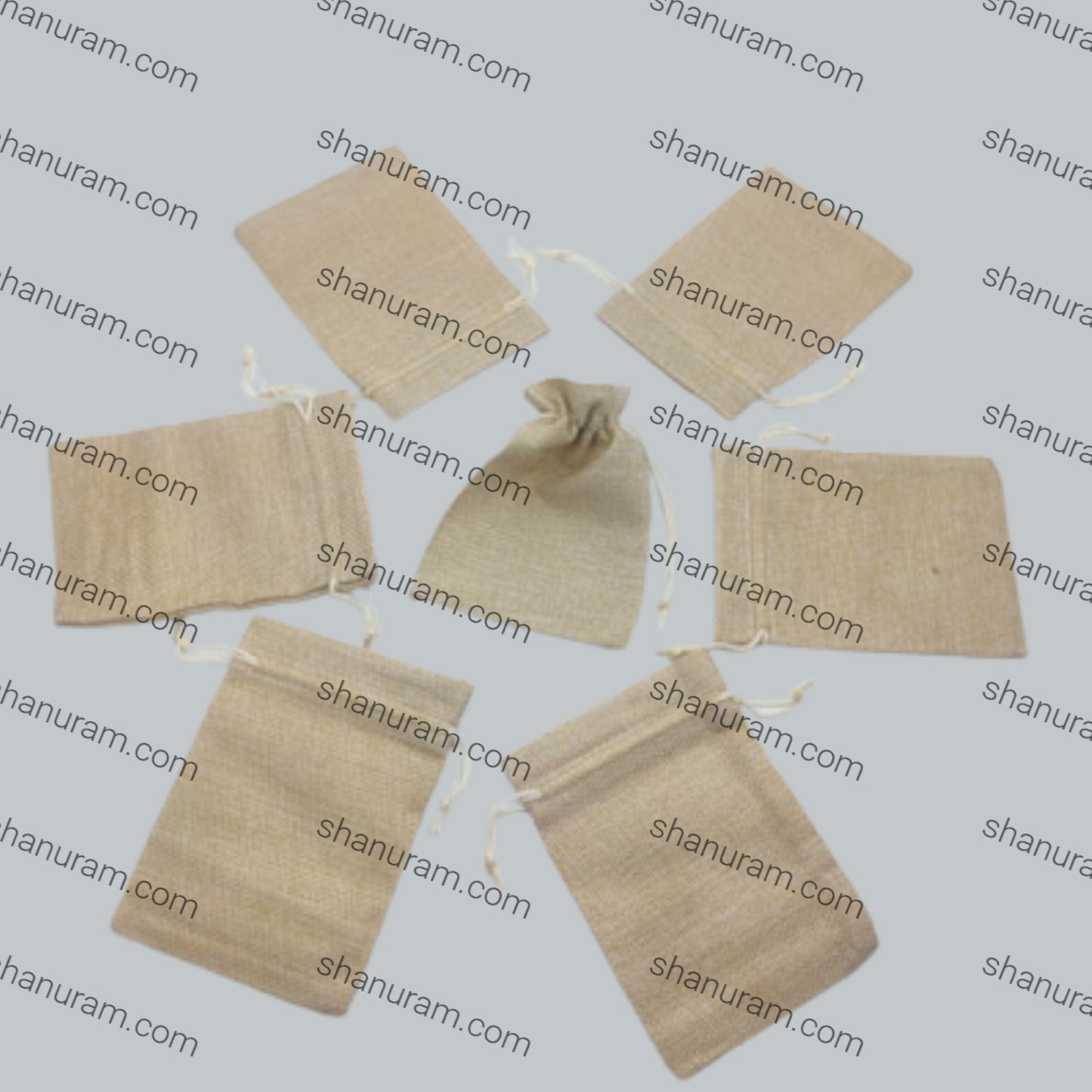 SCJ Jute Pouch – Eco-Friendly Small Jute Bags for Gift, Jewelry, Packaging (10 x 14 cm, 50 pcs)