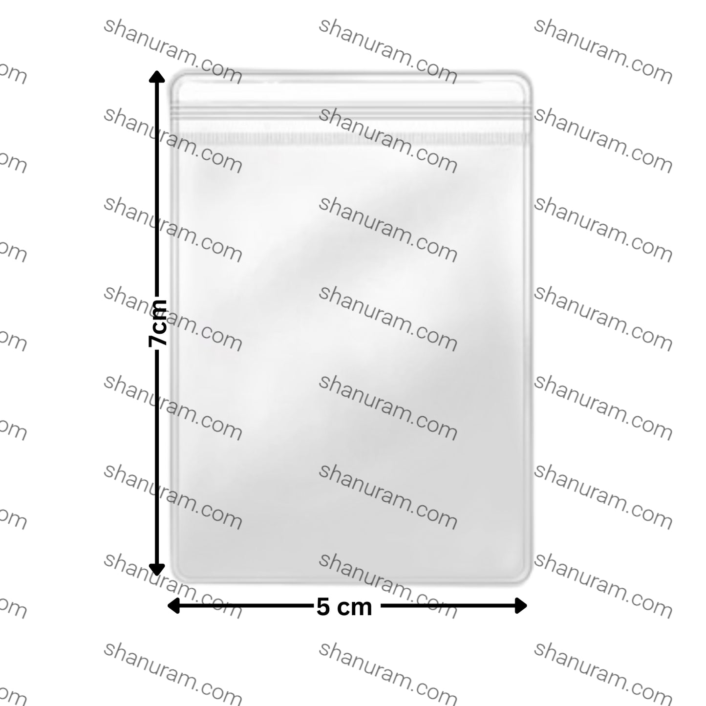 Hard- Zip lock Pouch 100 piece/pack 5*7 (cm)