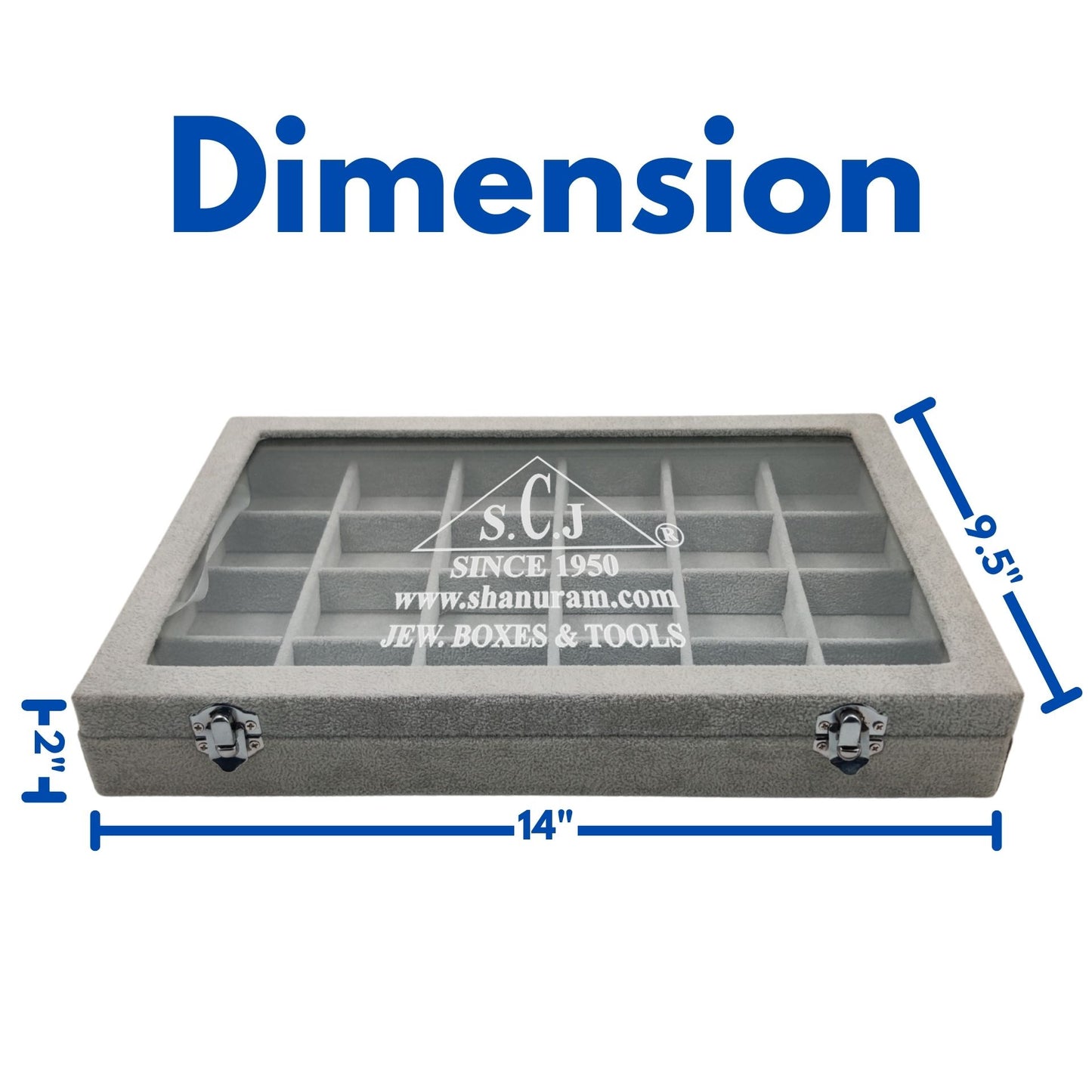 24-Grid Jewellery Storage Display Box | Jewelry Storage Display Box