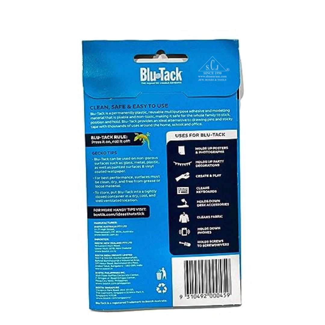 Bostik Blu Tack, Multipurpose Reusable Adhesive, Clean, Safe & Easy to use, Non Toxic, Handy