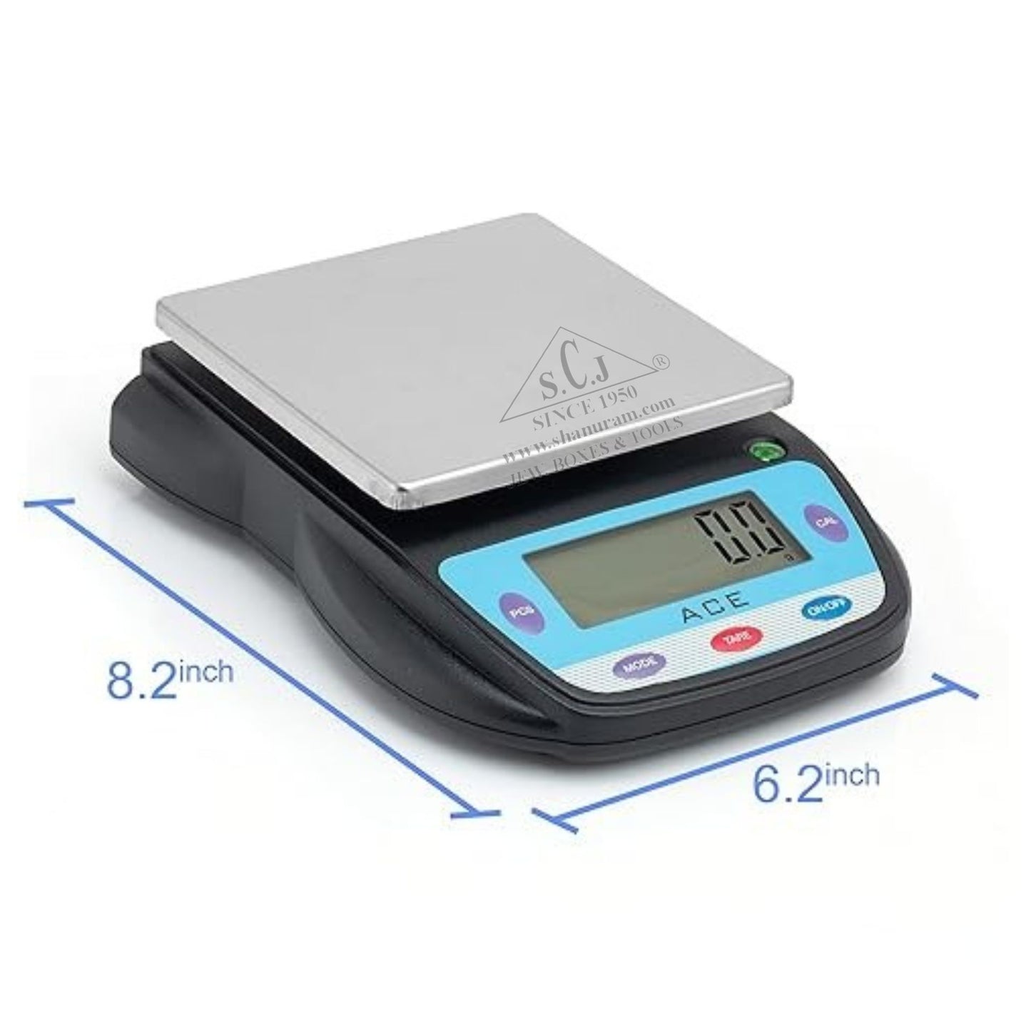 ACE KB-6kg Digital Weighing Scale | 0.1g Accuracy for Jewellery & Lab