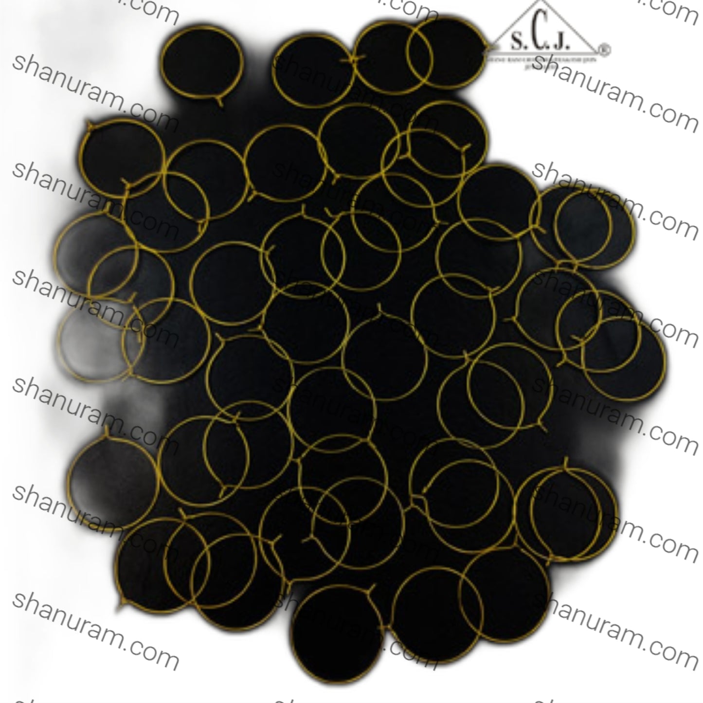 SCJ Golden Round Earring