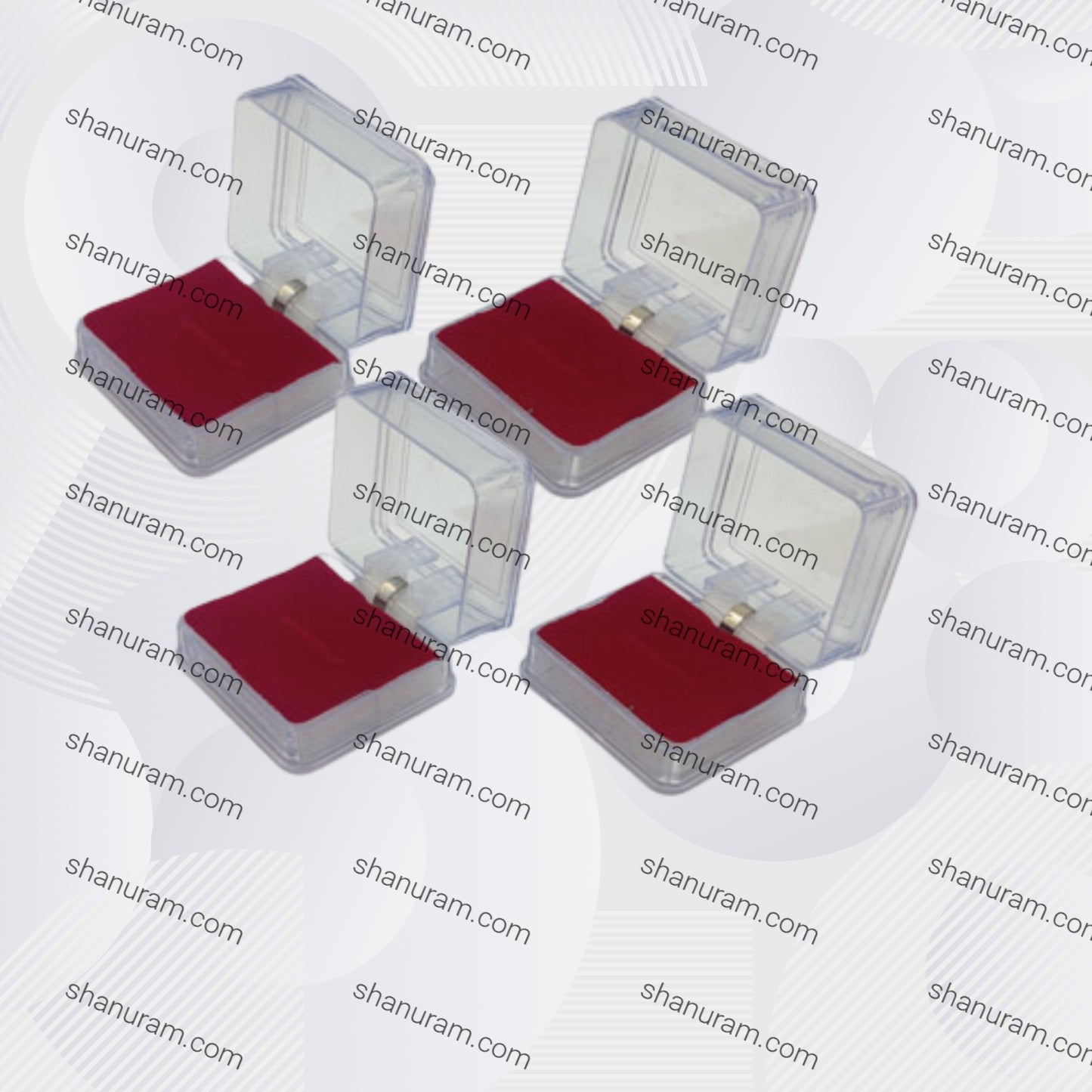 Transparent Ring Box, 36 piece/pack