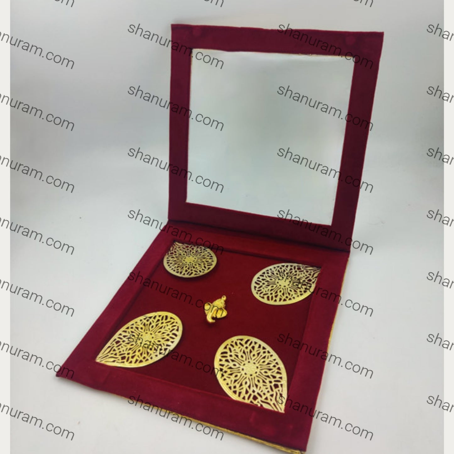 4 coin Fancy with ganesh ji golden coin box