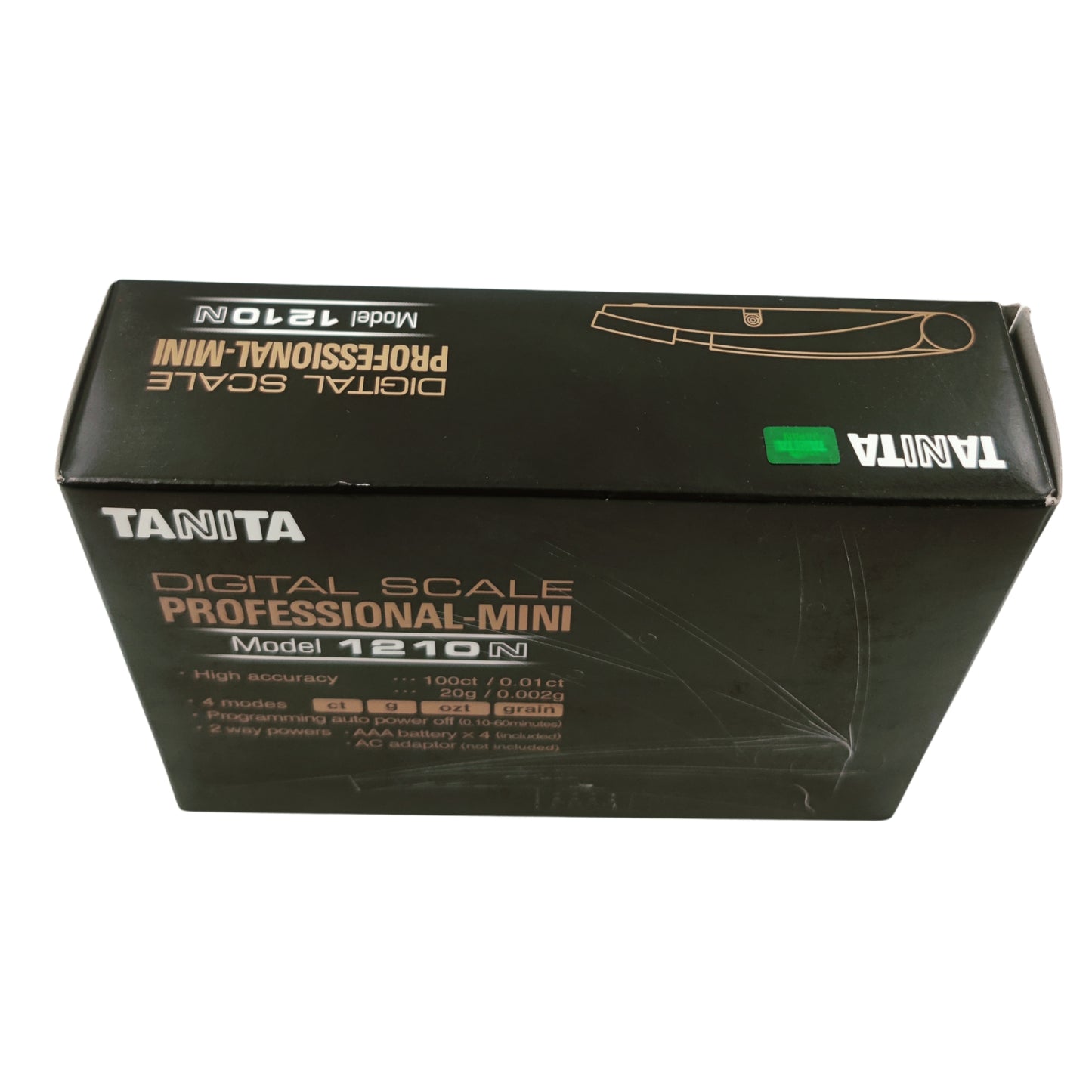 Tanita 1210N Digital Jewellery Scale – 20g x 0.002g | High-Precision Carat & Gram Weighing Scale