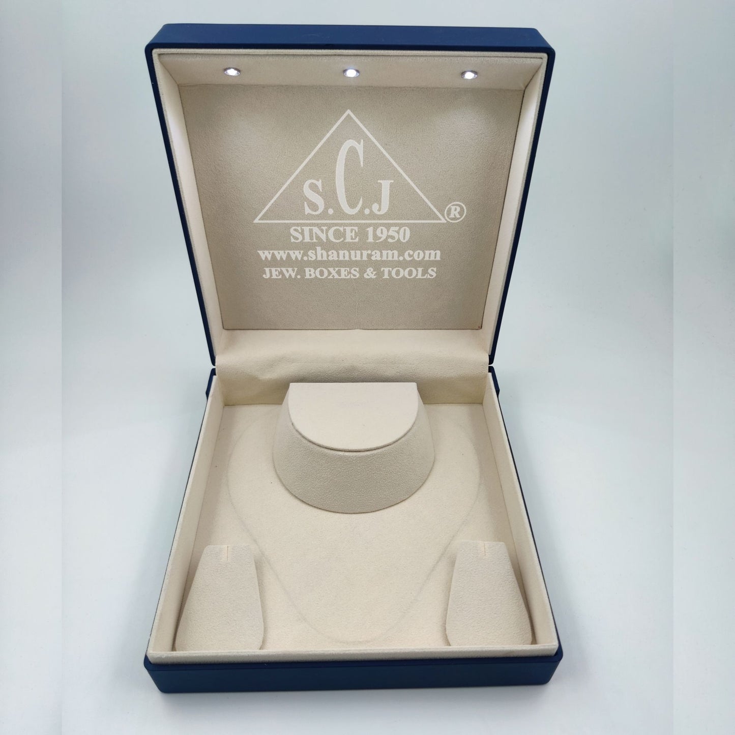 Premium Blue Silk Series Choker Set LED Light Box