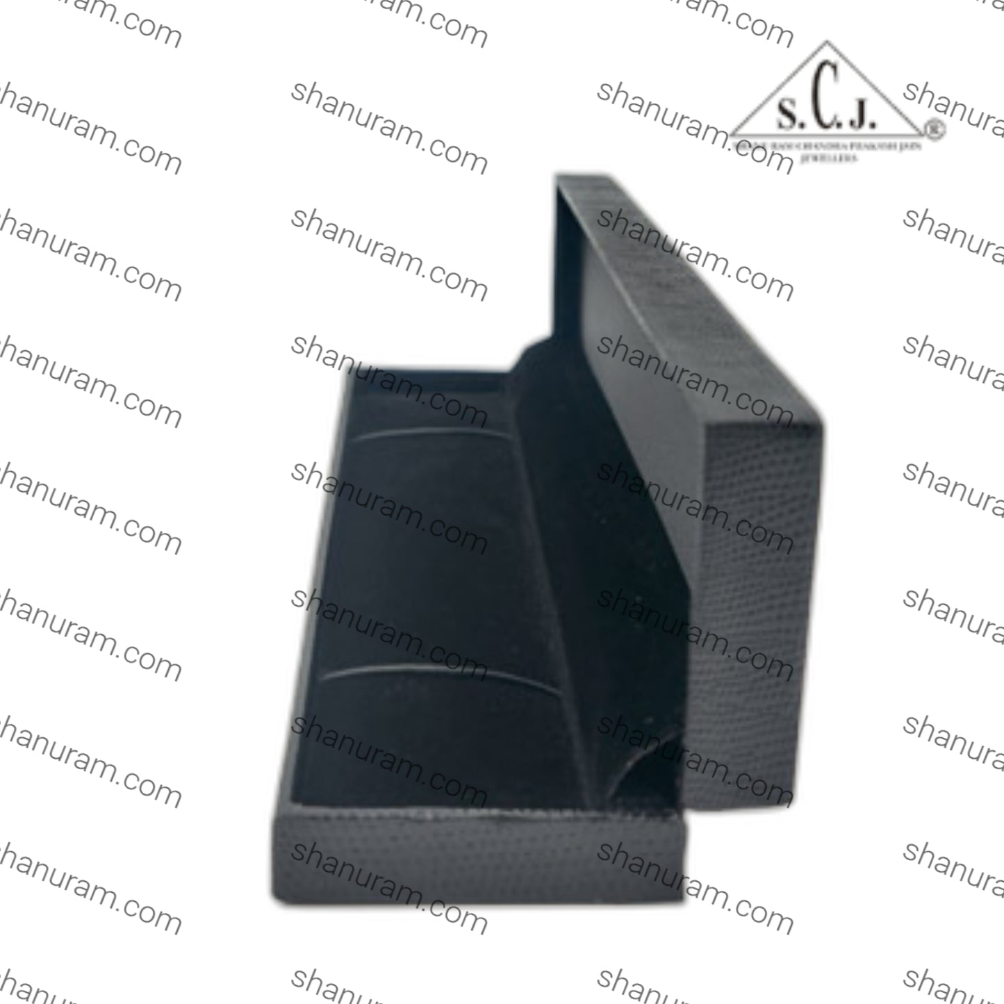 Black Crocodile Texture Bracelet Box