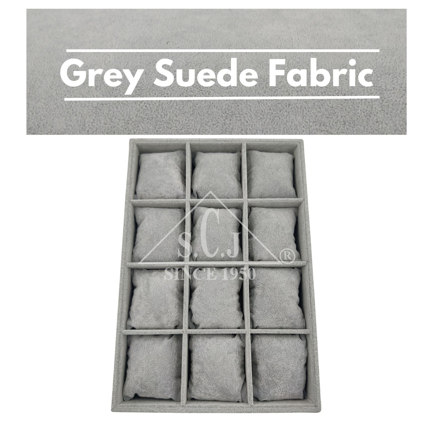 12-Grid Bracelet Jewellery Stock Display Tray