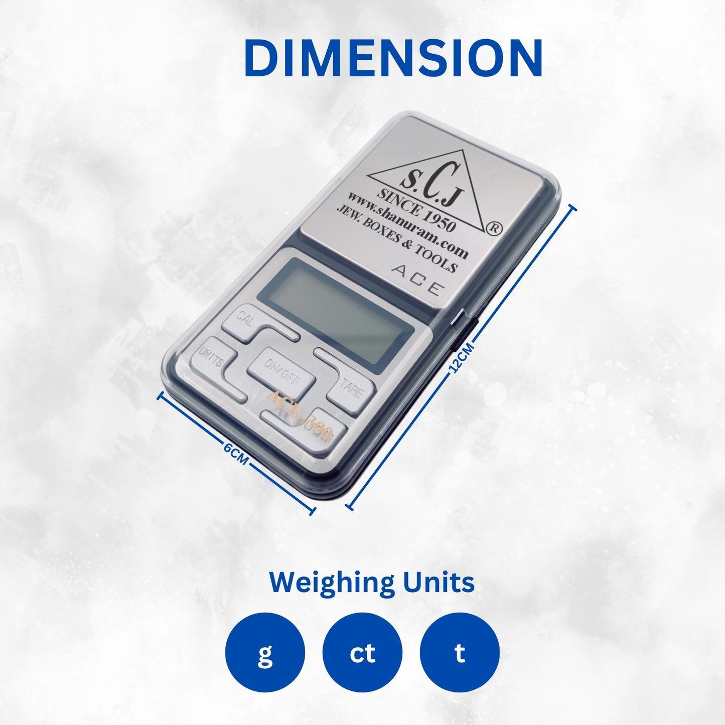 ACE MH-300 Pocket Weighing Scale – 300g x 0.01g Digital Jewelry Scale