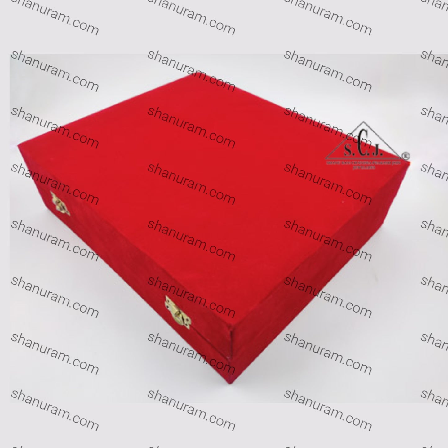 Red Velvet 6-set Silver Plated Glass Box