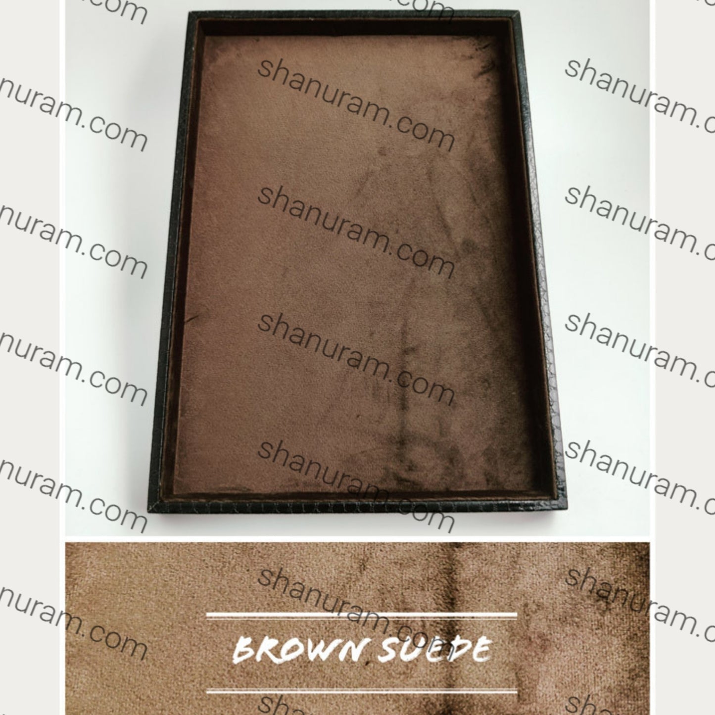 Crocodile Rexine Material Jewellery Display Tray(Large)