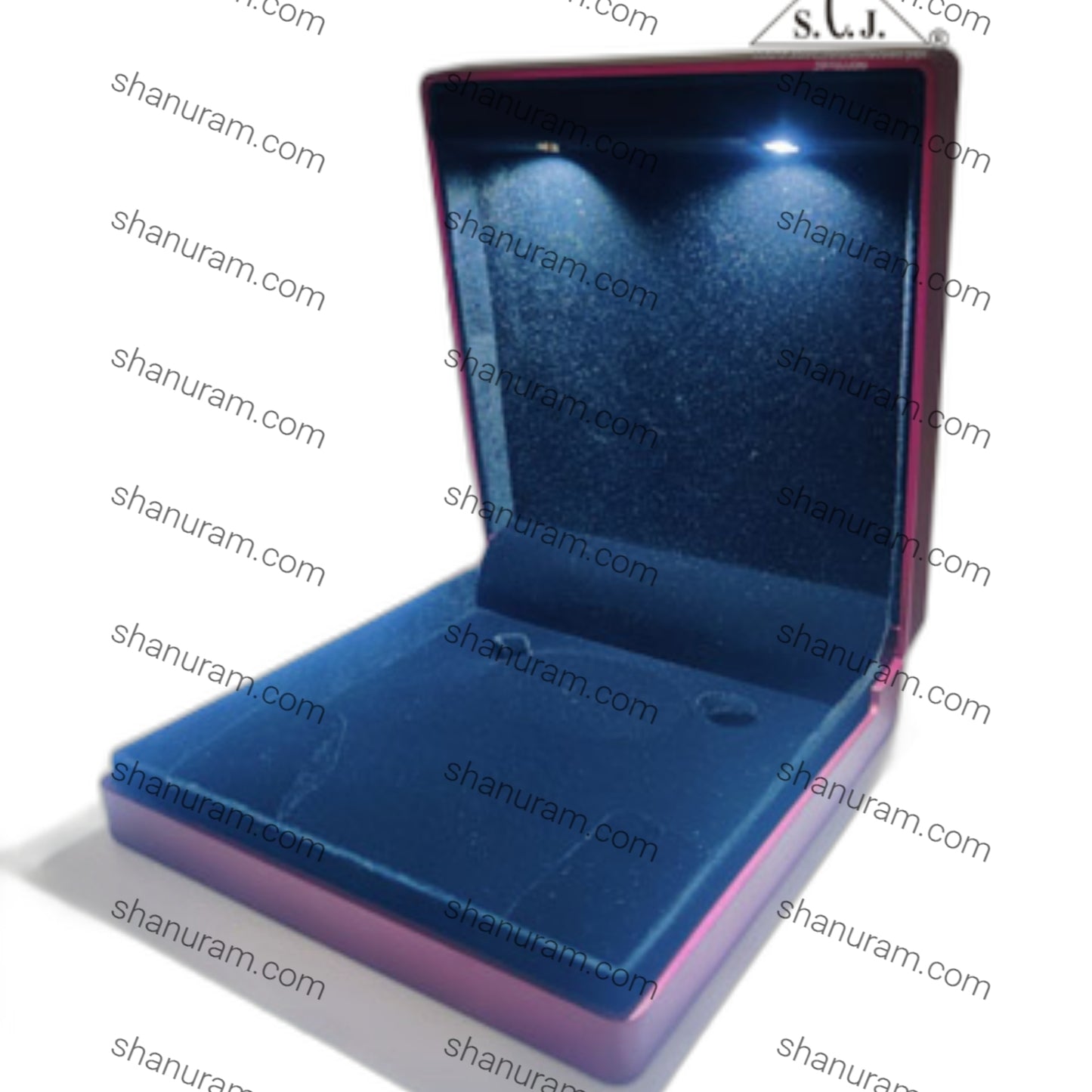 Premium Red Silk Series Small Necklace Set LED Light Box