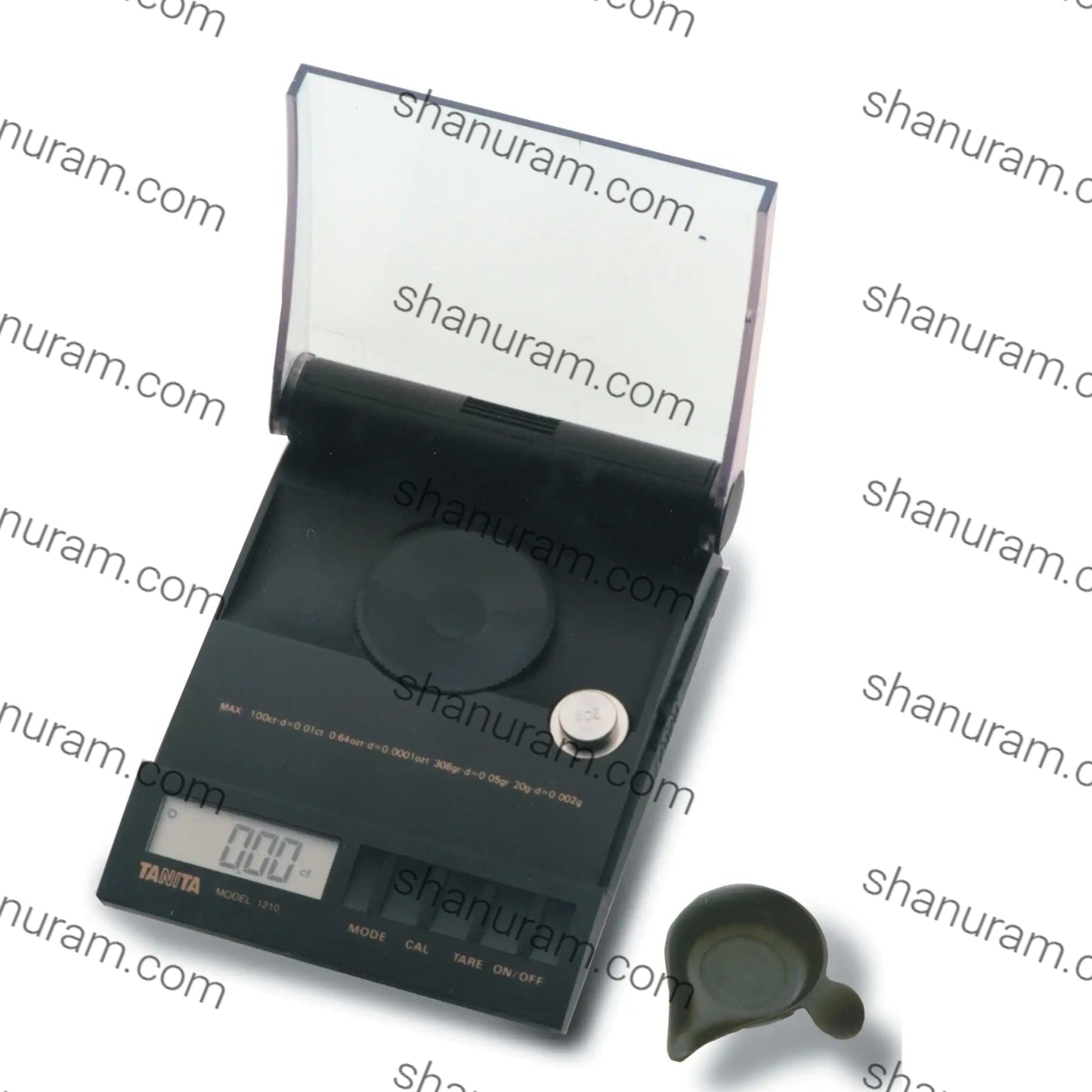 Tanita 1210N Digital Jewellery Scale – 20g x 0.002g | High-Precision Carat & Gram Weighing Scale