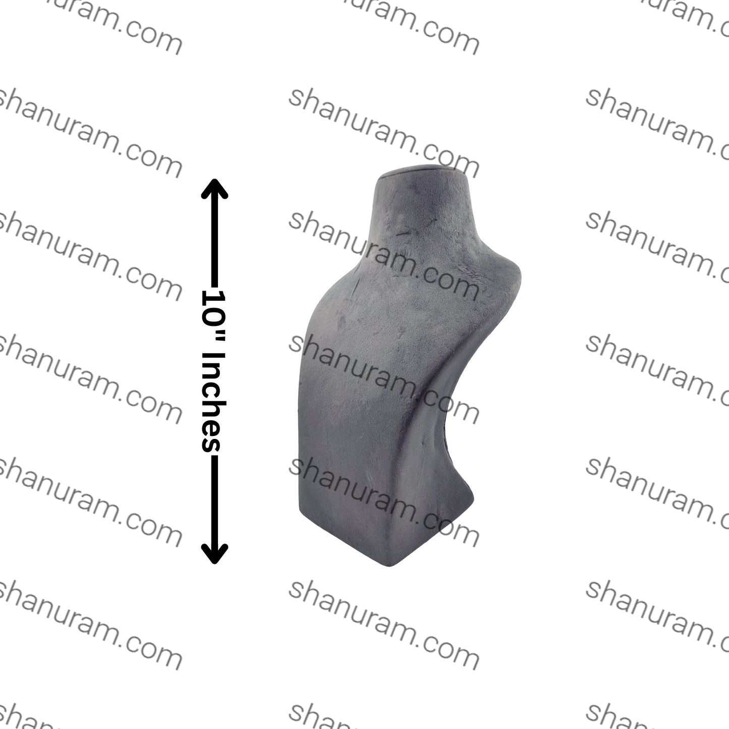 Dummy Grey Suede Necklace Stand with Curve