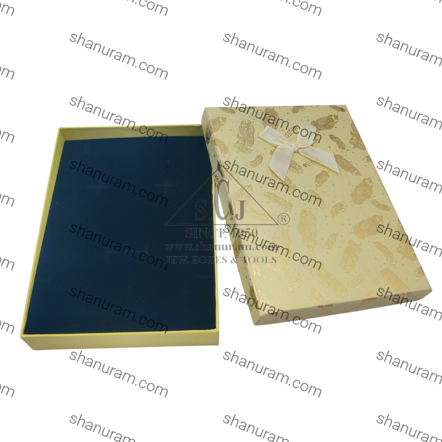 Leaf Printed Jewellery Gift Boxes (6 Pieces Pack) – Multipurpose Jewellery Packaging