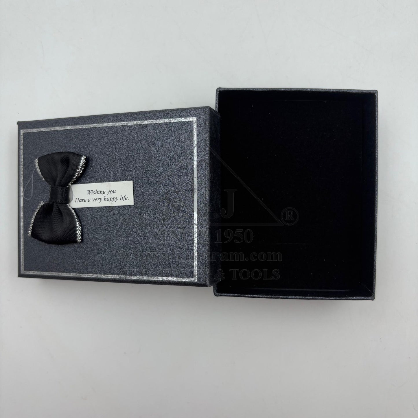 Medium Cardboard Cushion Jewellery Boxes – Pendant, Tops & Ring Storage | 12 Pieces Pack with Happy Life Tag