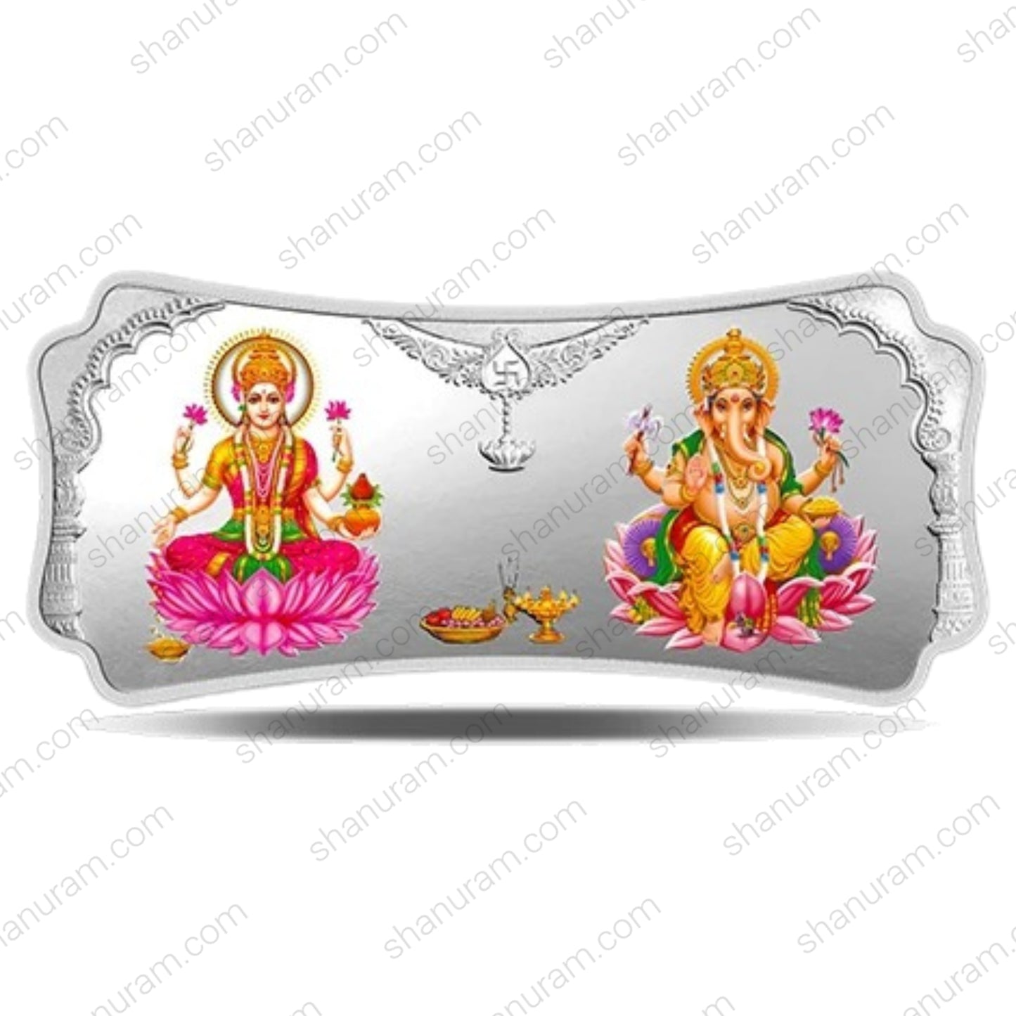 MMTC-PAMP 50 Gram 999.9 Pure Silver Bar – Lakshmi Ganesha Design