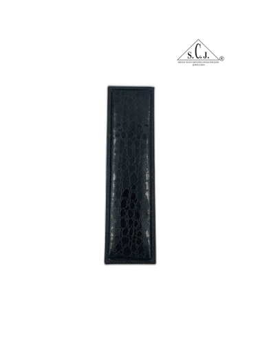 Black Crocodile Texture Bracelet Box