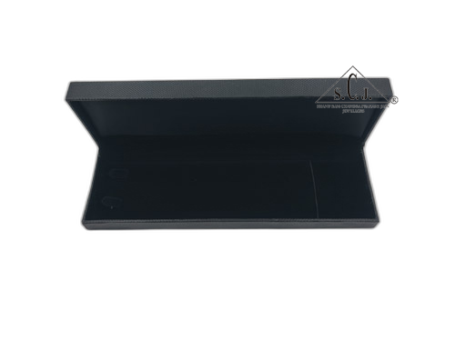 Black Crocodile Texture Large Chain Box
