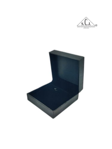 Black Crocodile Texture Pendant Box