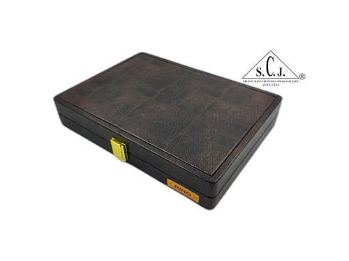 Pack of 2 Brown Lizard Ring White Stock Box | Ring Jewelry Storage Box | 11 x 8 x 2 Inch Premium Jewelry Ring Display Box