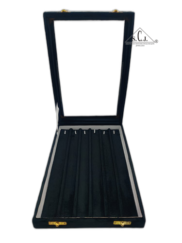 Black Suede Chain Stock Box