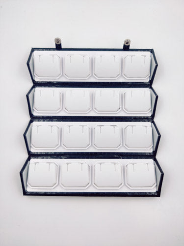 16-pair Tops/Earrings Storage Box | Tops/Earrings Vanity Box | Tops/Earrings Folder Box