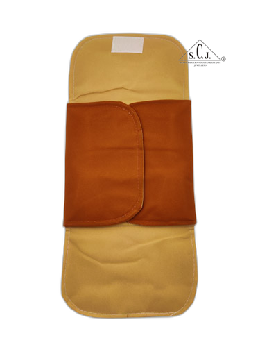 Rust Brown Velvet Medium Necklace Set Folder