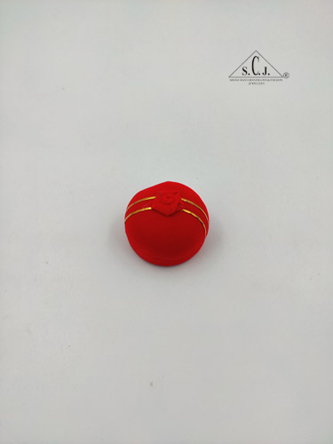 Fancy Red Velvet Ring Box
