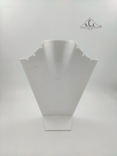 Chain, Necklace Jewellery Display Stand Jewellery Organizer, 10" White