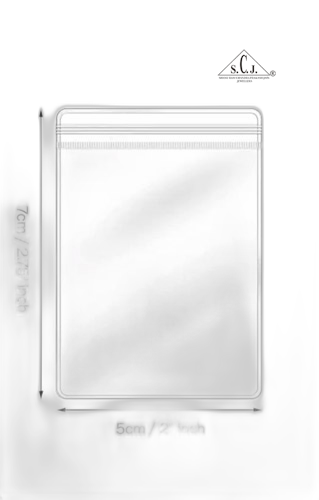 Hard- Zip lock Pouch 100 piece/pack 5*7 (cm)