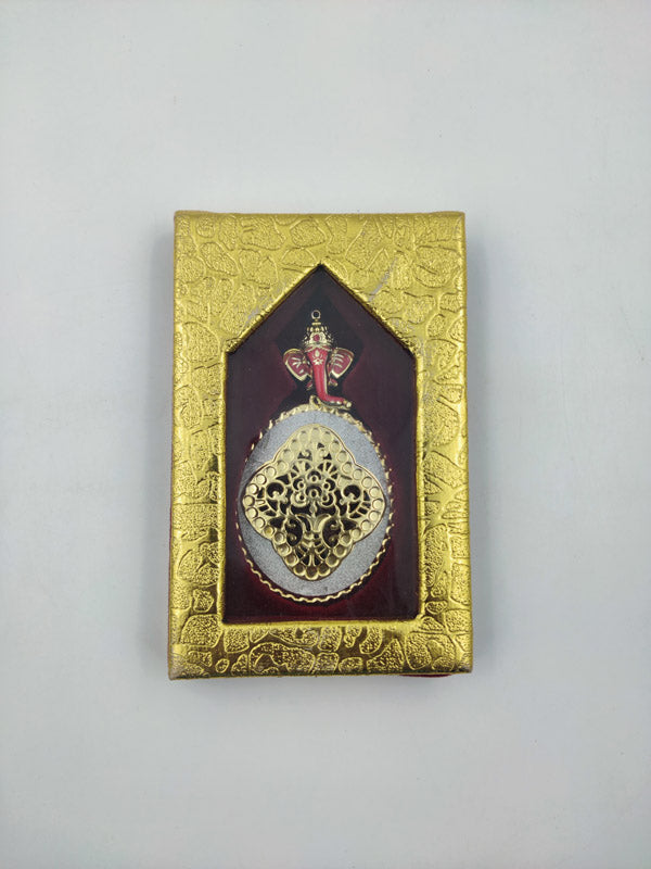 Fancy single coin with ganesh ji golden box