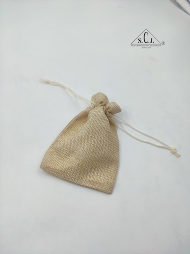 SCJ Jute Pouch – Eco-Friendly Small Jute Bags for Gift, Jewelry, Packaging (10 x 14 cm, 50 pcs)