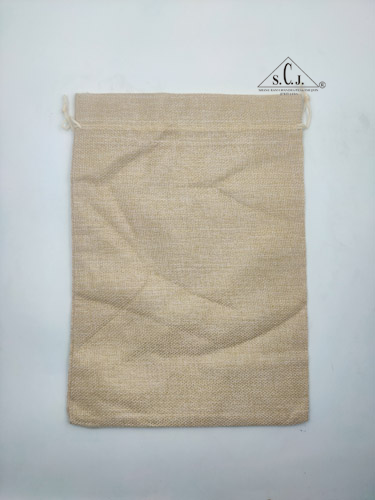 SCJ Jute Pouch – Eco-Friendly Small Jute Bags for Gift, Jewelry, Packaging (12" x 21.4" Inches, 50 pcs)
