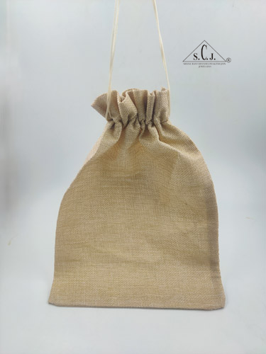 SCJ Jute Pouch – Eco-Friendly Small Jute Bags for Gift, Jewelry, Packaging (12" x 21.4" Inches, 50 pcs)