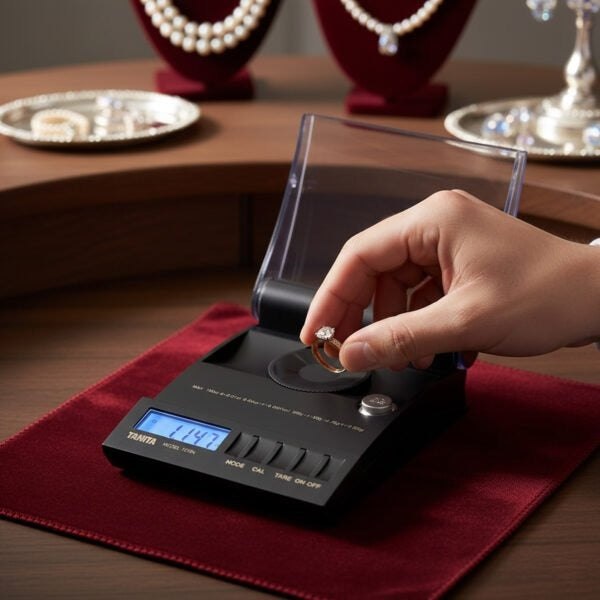 Tanita 1210N Digital Jewellery Scale – 20g x 0.002g | High-Precision Carat & Gram Weighing Scale