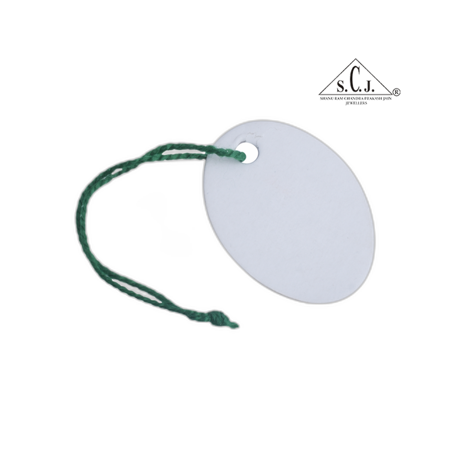 Jewelry Price Tags with String – Oval White (Pack of 10 Bunches | Approx. 500 Tags)