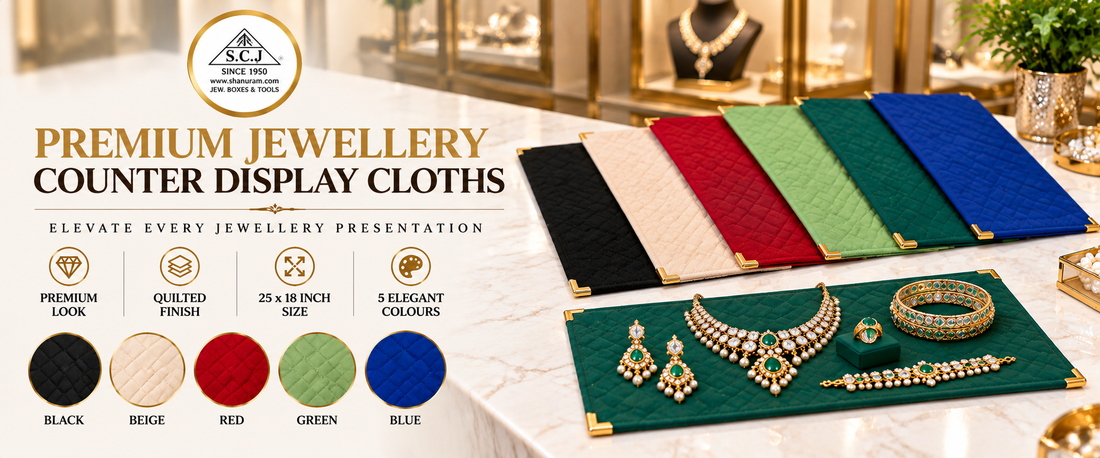Premium Jewellery Counter Display Cloths for Professional Presentation