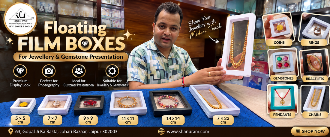 Floating Film Boxes for Jewellery & Gemstone Display | Shanuram