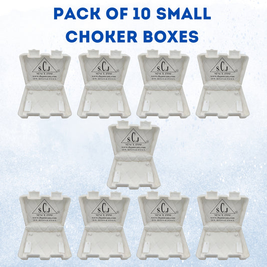 SCJ Small Choker Box – Pack of 10 | Durable Jewellery Storage with Soft Cloth Lining