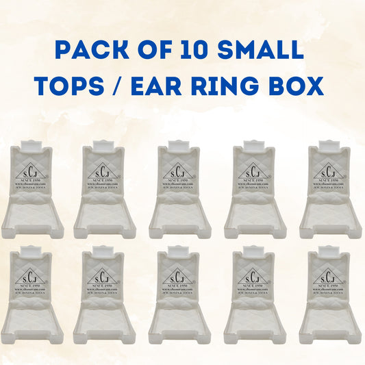 SCJ Small Tops & Earrings Box – Pack of 10 | Jewellery Storage & Display
