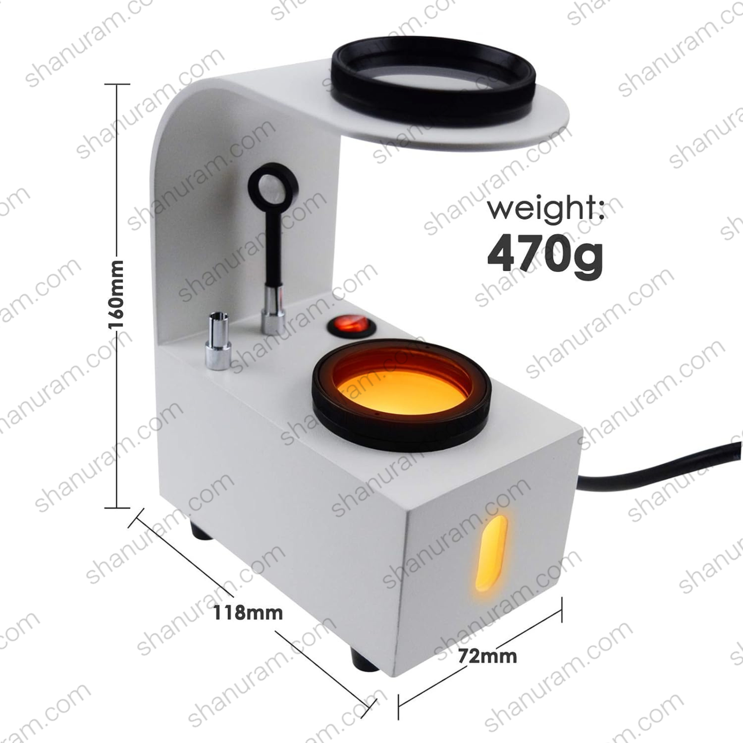 Desktop Polariscope with Built-in LED Light | Gemstone Identification Tool