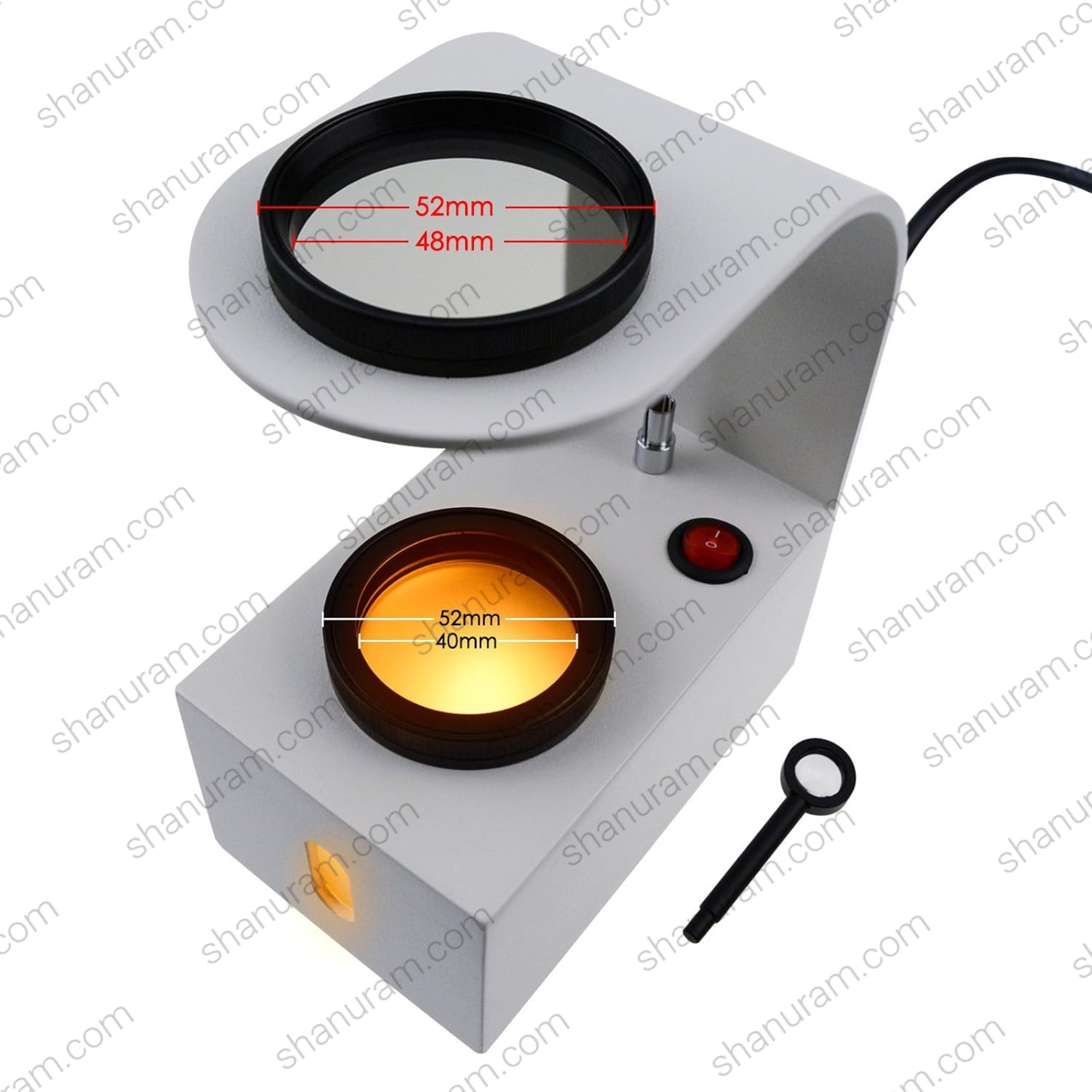 Desktop Polariscope with Built-in LED Light | Gemstone Identification Tool