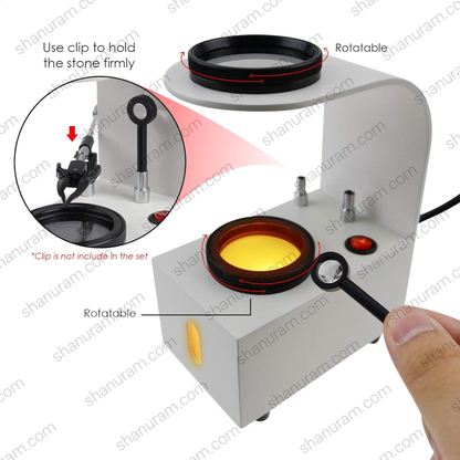 Desktop Polariscope with Built-in LED Light | Gemstone Identification Tool