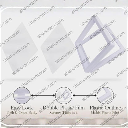 2 No. | Jewelry Protection Film Box Pack of 100 | Film Box | Jelly Membrane Floating Display Case | 7 x 7