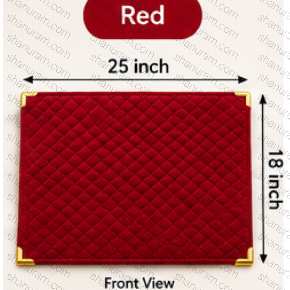 SCJ Premium Suede Jewellery Display Counter Cloth 18 x 25 Inches with Metal Corners | Jewellery & Gemstone Display Mat