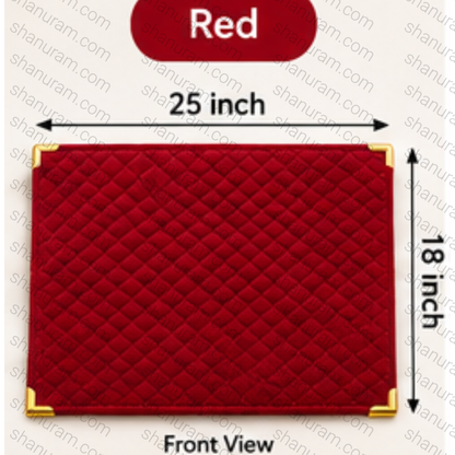 SCJ Premium Suede Jewellery Display Counter Cloth 18 x 25 Inches with Metal Corners | Jewellery & Gemstone Display Mat