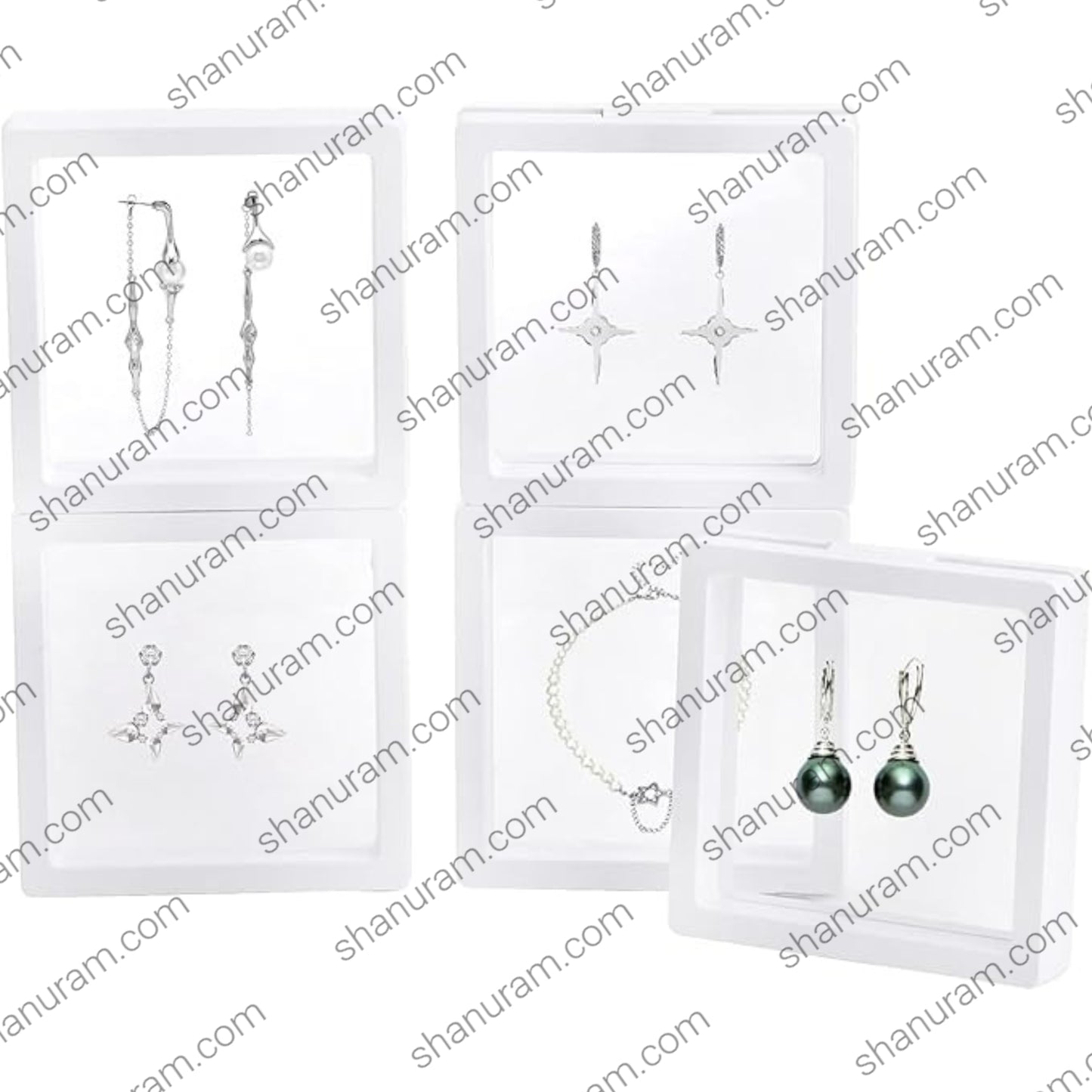 2 No. | Jewelry Protection Film Box Pack of 100 | Film Box | Jelly Membrane Floating Display Case | 7 x 7